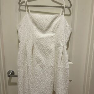 H&M Strapless White Dress